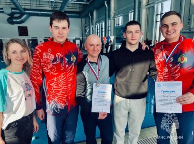 Отличный результат показали пловцы МЧСЕАО на соревнованиях «Динамо» среди силовых ведомств региона!
