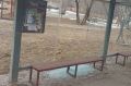 Неизвестные вандалы разбили стекло на одной из остановок Биробиджана