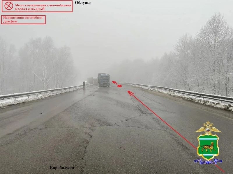 Гололед в Облученском районе привел к ДТП с автовозом, пострадали два пассажира Гололед в Облученском районе привел к ДТП с автовозом, пострадали два пассажира