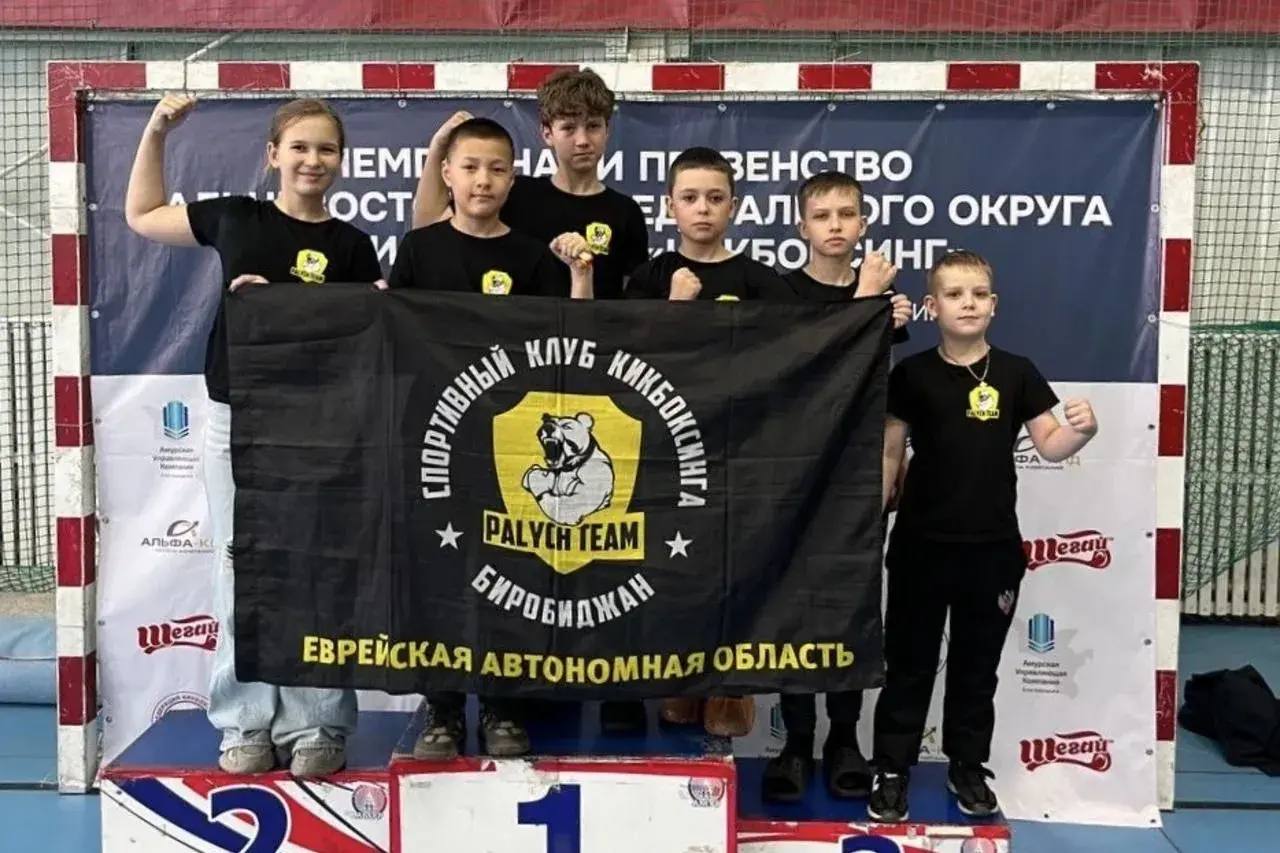 Успешно выступили на первенстве ДФО кикбоксеры Еврейской автономии