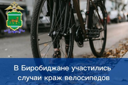 В Биробиджане участились случаи краж велосипедов