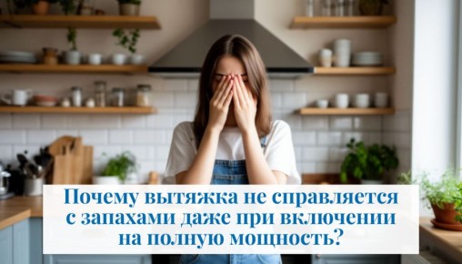 Почему вытяжка не удаляет запахи даже на максимальной мощности?