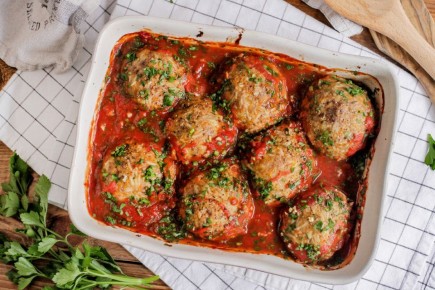 Нежные мясные ёжики в томатном соусе