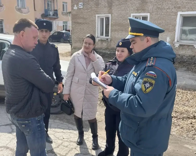 Мероприятия по профилактике пожаров проводят полицейские и общественники в Облученском районе ЕАО