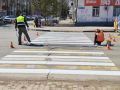 Дорожную разметку обновляют в областном центре