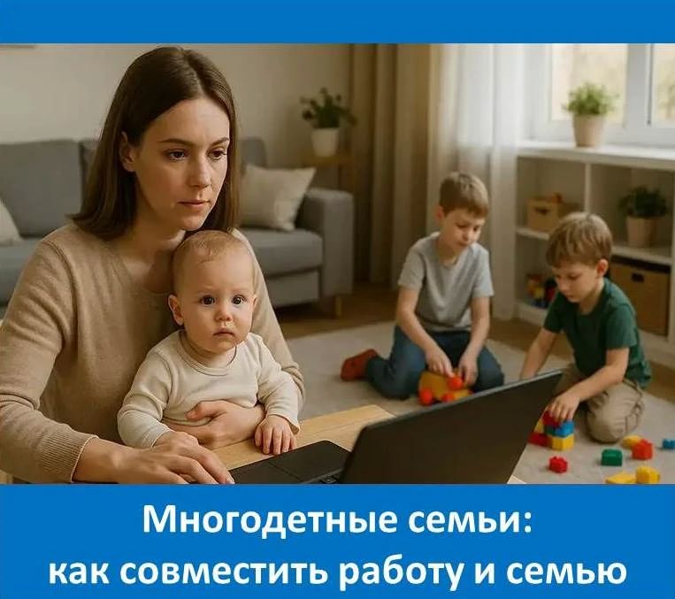 Совмещать работу и заботу о большой семье непросто, но возможно – если грамотно организовать время и привлечь поддержку окружения
