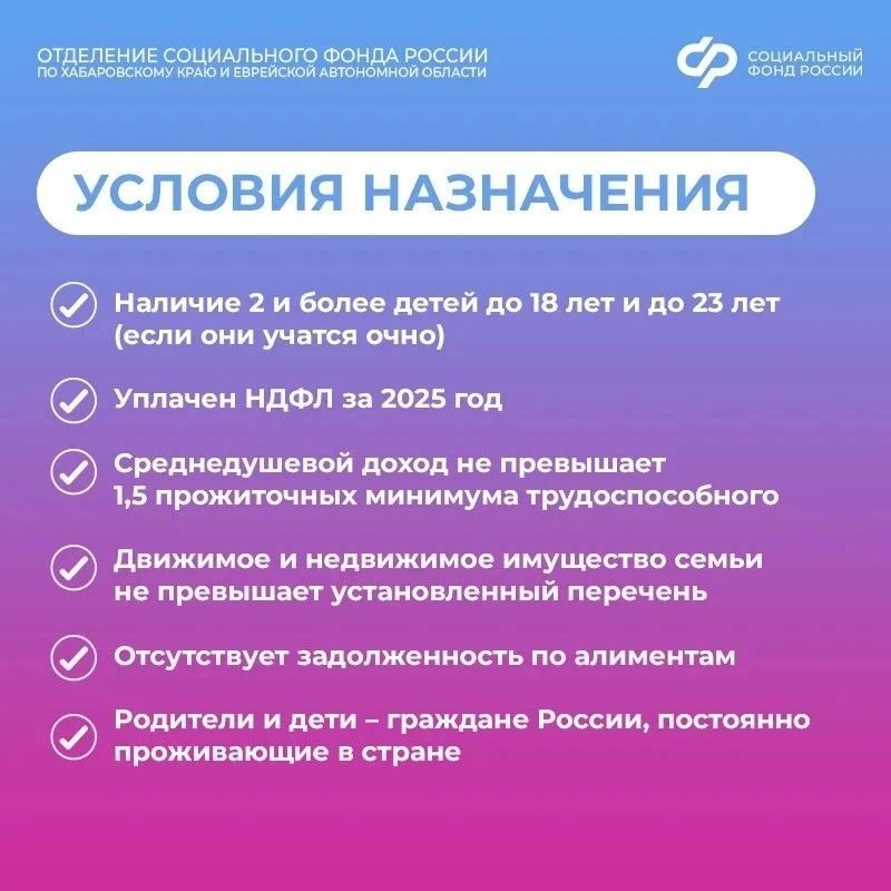 Работающие родители двоих и более детей уже начали получать ежегодную семейную выплату Работающие родители двоих и более детей уже начали получать ежегодную семейную выплату