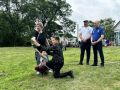 Ветераны СВО провели мастер-классы по стрельбе из лука и метанию ножей в селе Пузино