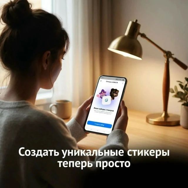 В Mакс можно создавать собственные стикеры
