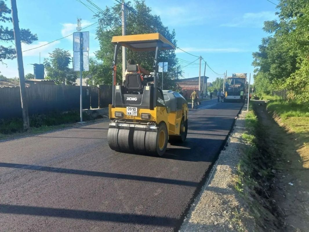 В селе Партизанское ЕАО начался ремонт дороги В селе Партизанское ЕАО начался ремонт дороги