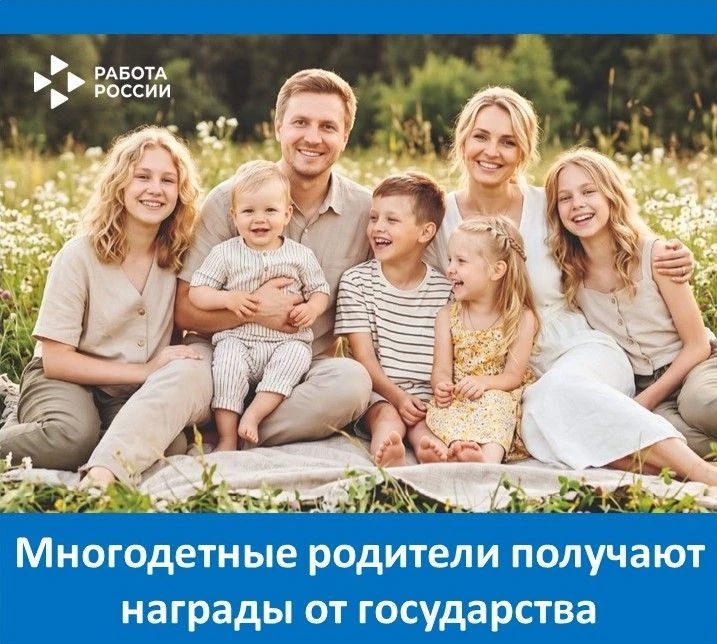 В России есть несколько наград для многодетных родителей