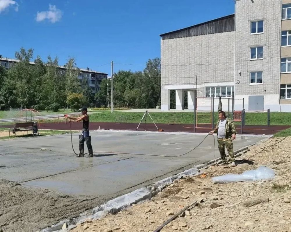 Рядом со школой № 7 Биробиджана началось строительство открытого боксерского комплекса