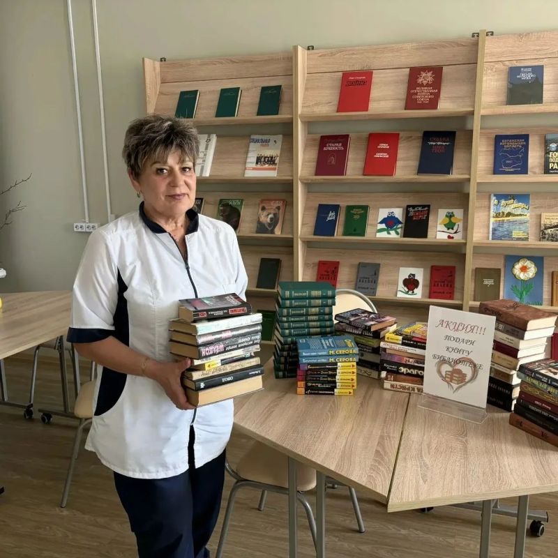 Благодаря акции «Подари книгу библиотеке» книжный фонд Пансионата "Опора" значительно пополнился Благодаря акции «Подари книгу библиотеке» книжный фонд Пансионата "Опора" значительно пополнился