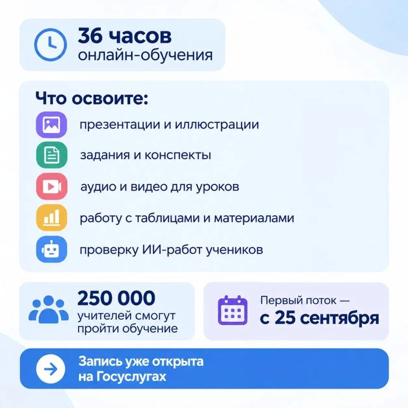 Учителей приглашают бесплатно освоить ИИ Учителей приглашают бесплатно освоить ИИ