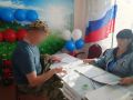 В с. Степное участник СВО, находясь в отпуске, пришёл на выборы