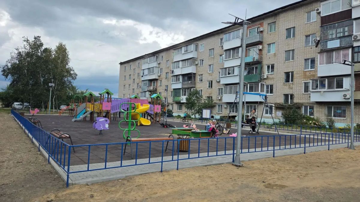 По требованию прокуратуры отремонтирована детская спортивно-игровая площадка в с.Ленинское ЕАО