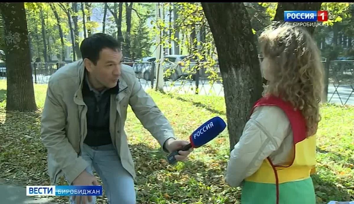 «Граффити на дороге»: акция госавтоинспекторов в Биробиджане