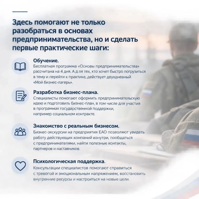 От идеи до собственного дела: поддержка участников СВО и их семей От идеи до собственного дела: поддержка участников СВО и их семей