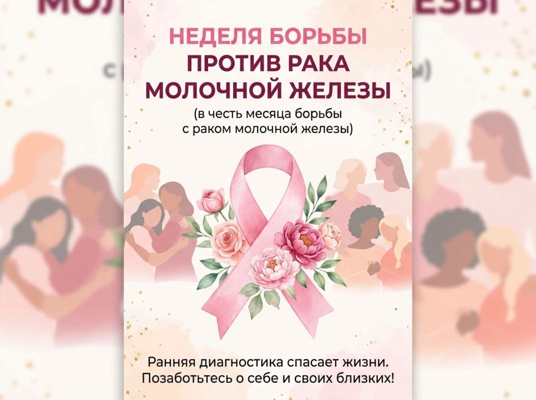 12–18 октября: Неделя борьбы против рака молочной железы