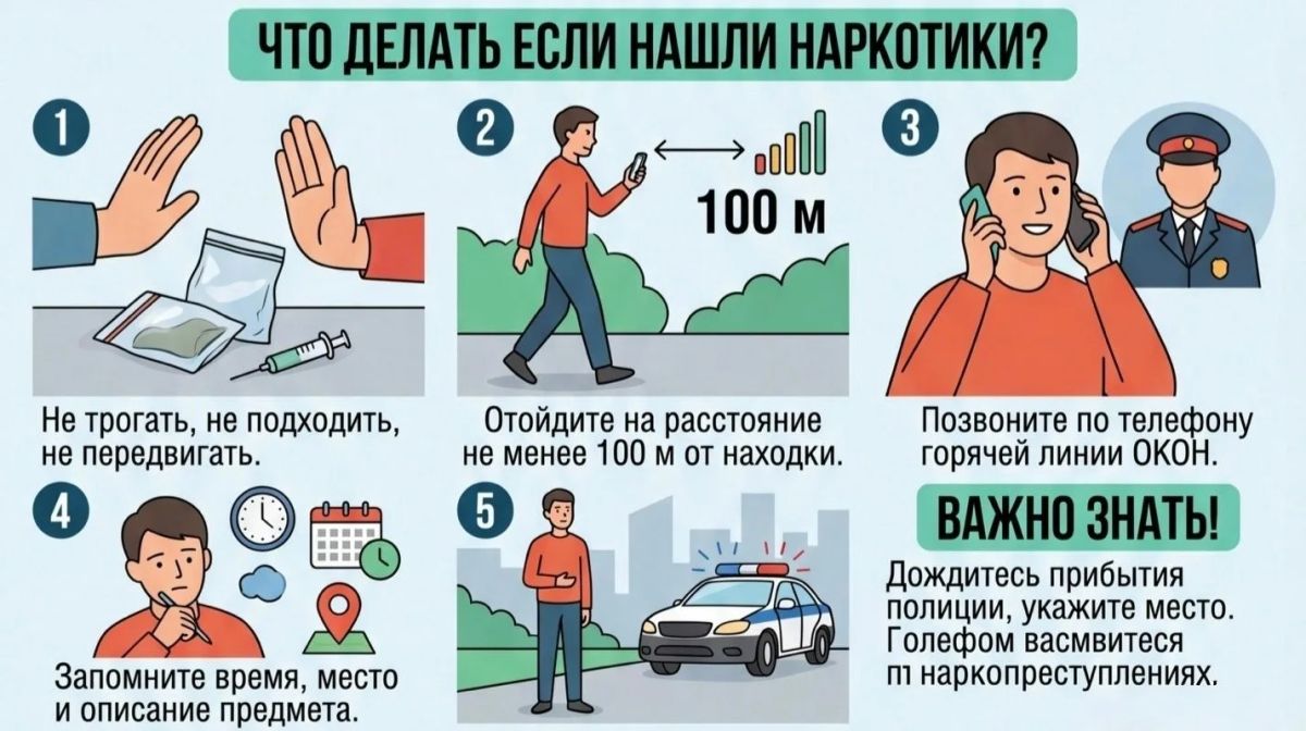 Что делать, если вы обнаружили подозрительные предметы или закладки?