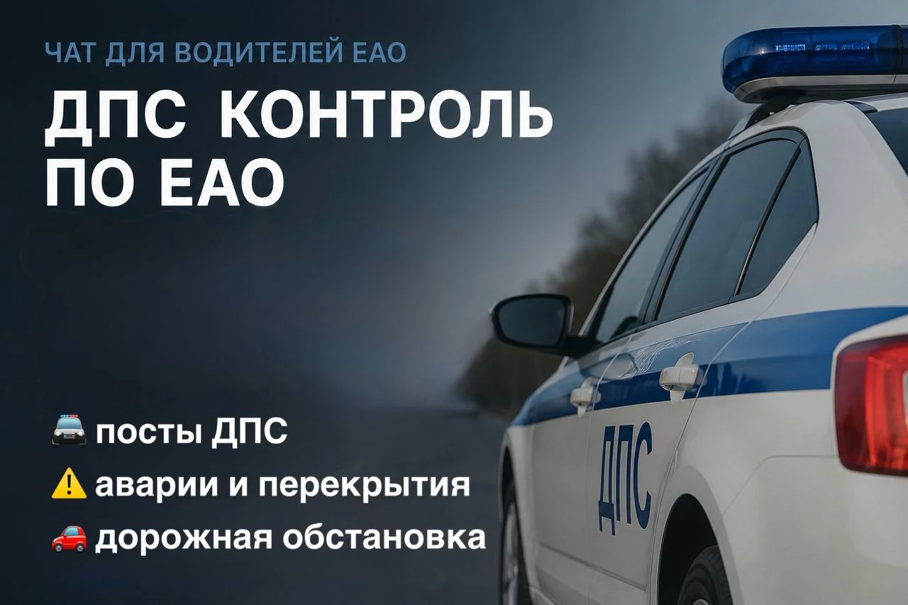 Водишь машину?. Тогда советуем тебе вступить в наш чат «ДПС Контроль ЕАО» в МАХ (6+), где оперативно публикуется информация о ситуации на дорогах